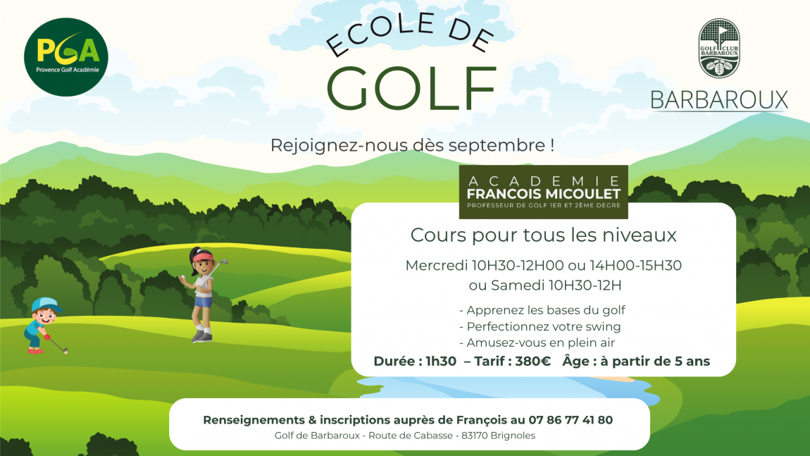 Ecole de Golf 25/26